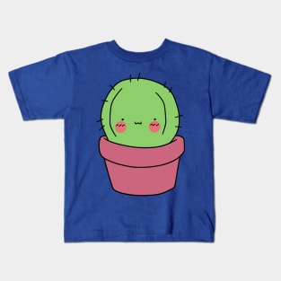 Blushing Potted Cactus Kids T-Shirt